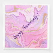 ラグジュアリーマーブルグリッターピンクパープル金ゴールド (正面)