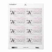 ラグジュアリーマーブルグリッターモノグラム ラベル (フルシート)