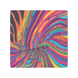 ラグジュアリーマーブルテクスチャウォールアート メタルプリント