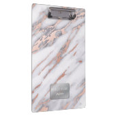 ラグジュアリーマーブルバラ金ゴールドメタリックビジネス クリップボード (右)