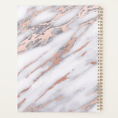 ラグジュアリーマーブルバラ金ゴールドメタリックビジネス プランナー手帳 (裏面)