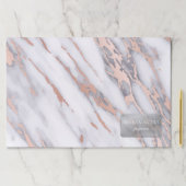 ラグジュアリーマーブルバラ金ゴールドメタリックビジネス ペーパーパッド (インサイチュ)