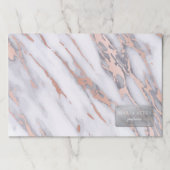 ラグジュアリーマーブルバラ金ゴールドメタリックビジネス ペーパーパッド (正面)