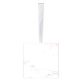 ラグジュアリーマーブルパーソナライズされたデザイン キューブオーナメント (右)