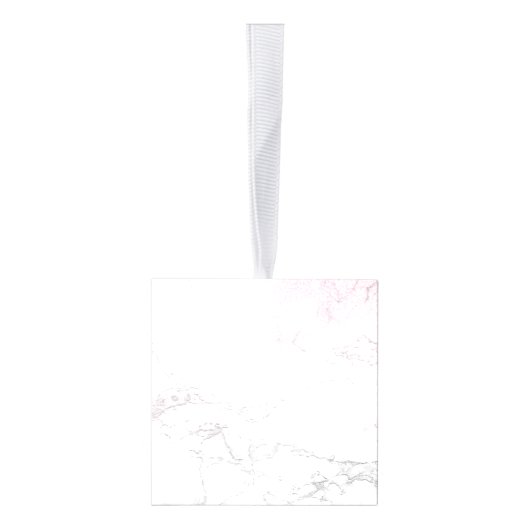 ラグジュアリーマーブルパーソナライズされたデザイン キューブオーナメント (右)