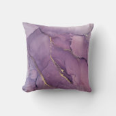ラグジュアリーマーブルパープル金ゴールドクッション クッション (正面)