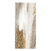 ラグジュアリーマーブルホワイトとグレーのメニュ結婚ーのメニュー ラックカード (裏面)