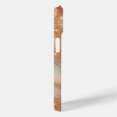 ラグジュアリーマーブルマザーオブパール金ゴールド静脈モノグラム Case-Mate iPhoneケース (裏面 / 右)