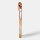 ラグジュアリーマーブルマザーオブパール金ゴールド静脈モノグラム Case-Mate iPhoneケース (裏面 / 左)