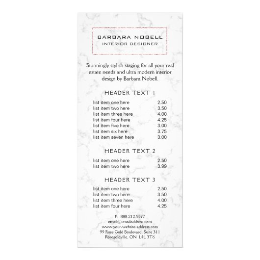 ラグジュアリーマーブルラグジュアリーバラ金ゴールドデザイナーラックカード ラックカード (正面)