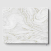 ラグジュアリーマーブル結婚と金ゴールドズゲストブック ゲストブック (裏面)