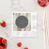 ラグジュアリーマーブル金ゴールドストローク 縁ありカクテルナプキン (インサイチュ)