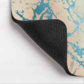 ラグジュアリーマーブル |ダスティーエレガントムミュートされた宝石トーン金ゴールド マウスパッド (コーナー)