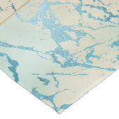 ラグジュアリーマーブル | ビューティフルイエローアンドコーラルティール(緑がかった色)静脈 ショートテーブルランナー (コーナー)