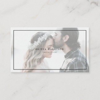 ラグジュアリーミニマリスト写真用名刺 名刺