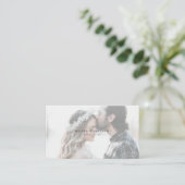 ラグジュアリーミニマリスト写真用名刺 名刺 (スタンド正面)