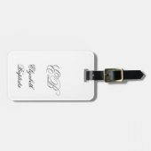 ラグジュアリーミニマルクラシックリストモノグラム ラゲッジタグ (正面横)