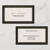 ラグジュアリーミニマルコンテンポラリーリスト 名刺 (正面/裏面)