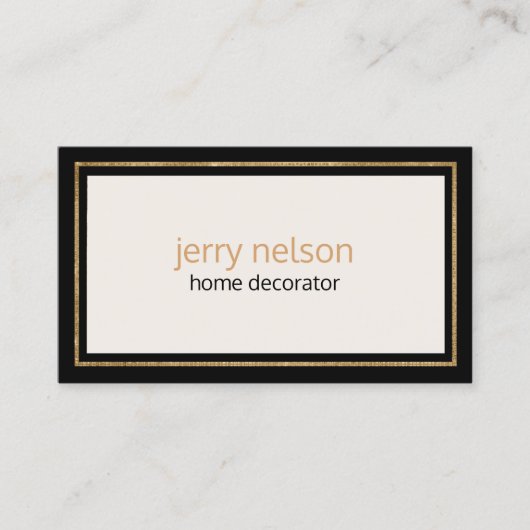 ラグジュアリーミニマルコンテンポラリーリスト 名刺 (正面)