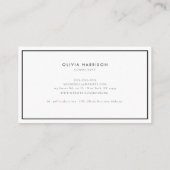 ラグジュアリーミニマルプロフェッショナル名刺 名刺 (裏面)