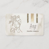 ラグジュアリーミニマル顔美しい 名刺 (正面)