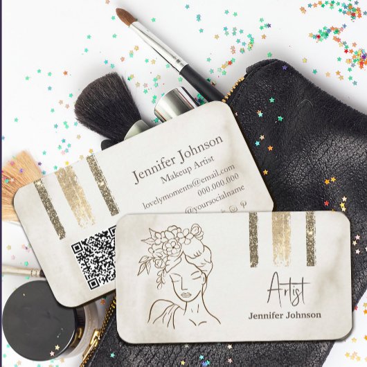 ラグジュアリーミニマル顔美しい 名刺