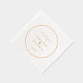 ラグジュアリーミニマ結婚リストのホイルスタンプナプキンス 箔ナプキン (右)