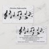 ラグジュアリーミュージカルノートの名刺 名刺 (正面/裏面)