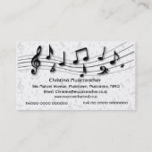 ラグジュアリーミュージカルノートの名刺 名刺 (裏面)