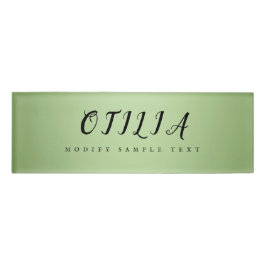 ラグジュアリーミントグリーン美しいサロンスタッフネームバッジ 名札