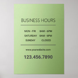 ラグジュアリーミントグリーン美しいサロン ポスター