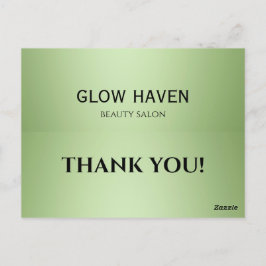 ラグジュアリーミントグリーン美しいサロン ポストカード
