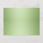 ラグジュアリーミントグリーン美しいサロン ポストカード (正面)