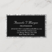 ラグジュアリーメイクアップアーティストウェディングプランナーダイヤモンド 名刺 (裏面)