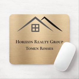 ラグジュアリーメタリック実在金ゴールドエステートマウスパッド マウスパッド