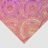 ラグジュアリーメタルフォイルグリッターピンク金ゴールドドットサークル 薄葉紙 (詳細)