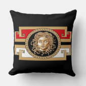 ラグジュアリーメドゥーサメダリオン装飾用クッション クッション (正面)