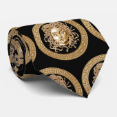 ラグジュアリーメドゥーサメダリオン金ゴールド ネクタイ (ロール)