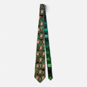 ラグジュアリーメドゥーサメダリオン金ゴールド ネクタイ (正面)