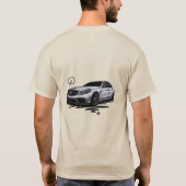 ラグジュアリーメルセデスベンツTシャツ | スポーツカードザイン Tシャツ (裏面)