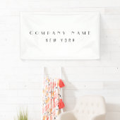 ラグジュアリーモダンお洒落会社タイポグラフィ事業 横断幕 (インサイチュ)