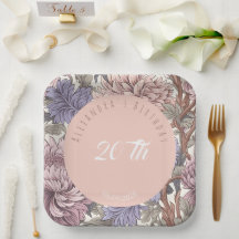 ラグジュアリーモダンな美しい上品なフローラ誕生日