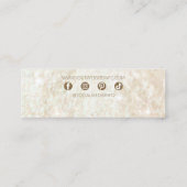 ラグジュアリーモダンアエレガントリングジュエリーディスプレイ スキニー名刺 (裏面)