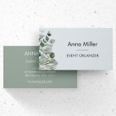 ラグジュアリーモダンウォーターカラーユーカリフローラ 名刺