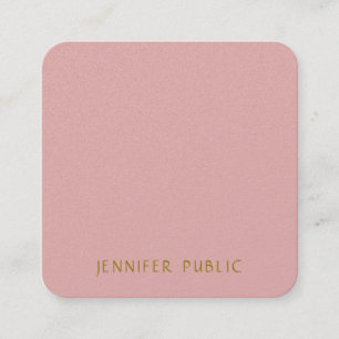 ラグジュアリーモダンエレガントテンプレートプロフェッショナルクラス スクエア名刺