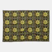 ラグジュアリーモダンエレガントフローラコレクション キッチンタオル (横)