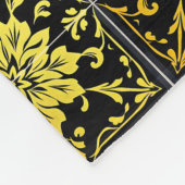 ラグジュアリーモダンエレガントフローラコレクション フリースブランケット (角)