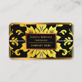 ラグジュアリーモダンエレガントフローラコレクション 名刺 (正面)