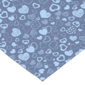 ラグジュアリーモダンエレガントラブブルーハート ロングテーブルランナー (コーナー)