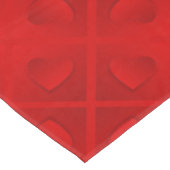 ラグジュアリーモダンエレガント赤いハート テーブルクロス (アングル)